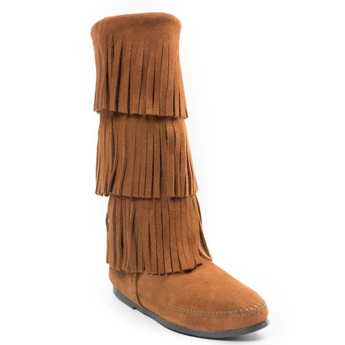 3-Layer Fringe Boot - Women's Boots by Minnetonka
