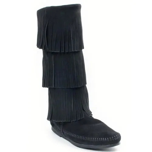 3-Layer Fringe Boot - Women's Boots by Minnetonka