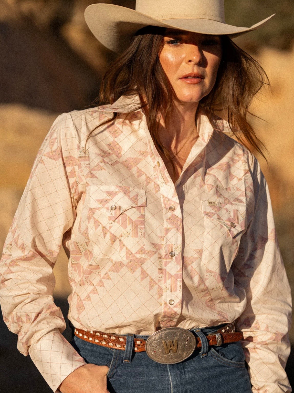 The Blossom Pink Quilt Granddaddy Snap Shirt