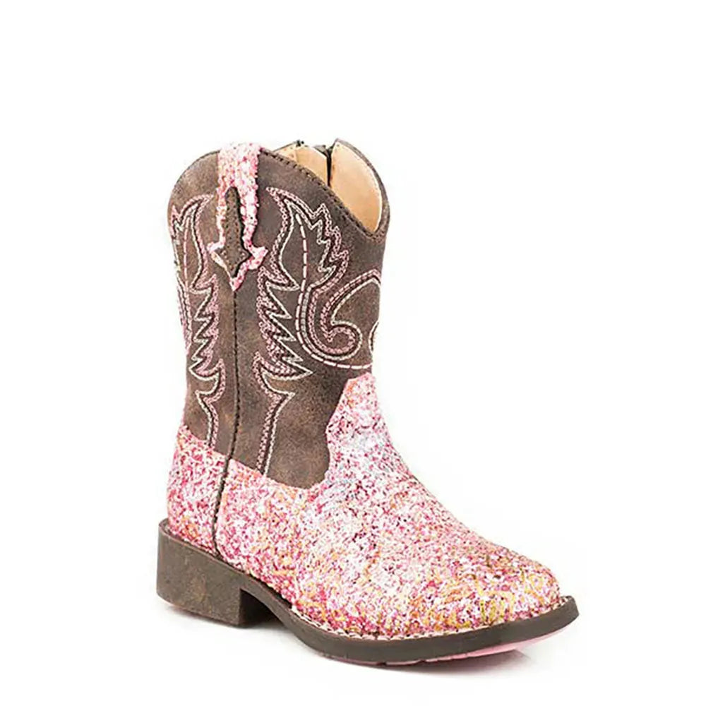 Glitter Aztec - Toddler Cowgirl Boots by Roper