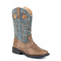 Daniel (Blue/Brown) - Little Kids / Big Kids Cowboy Boots by Roper