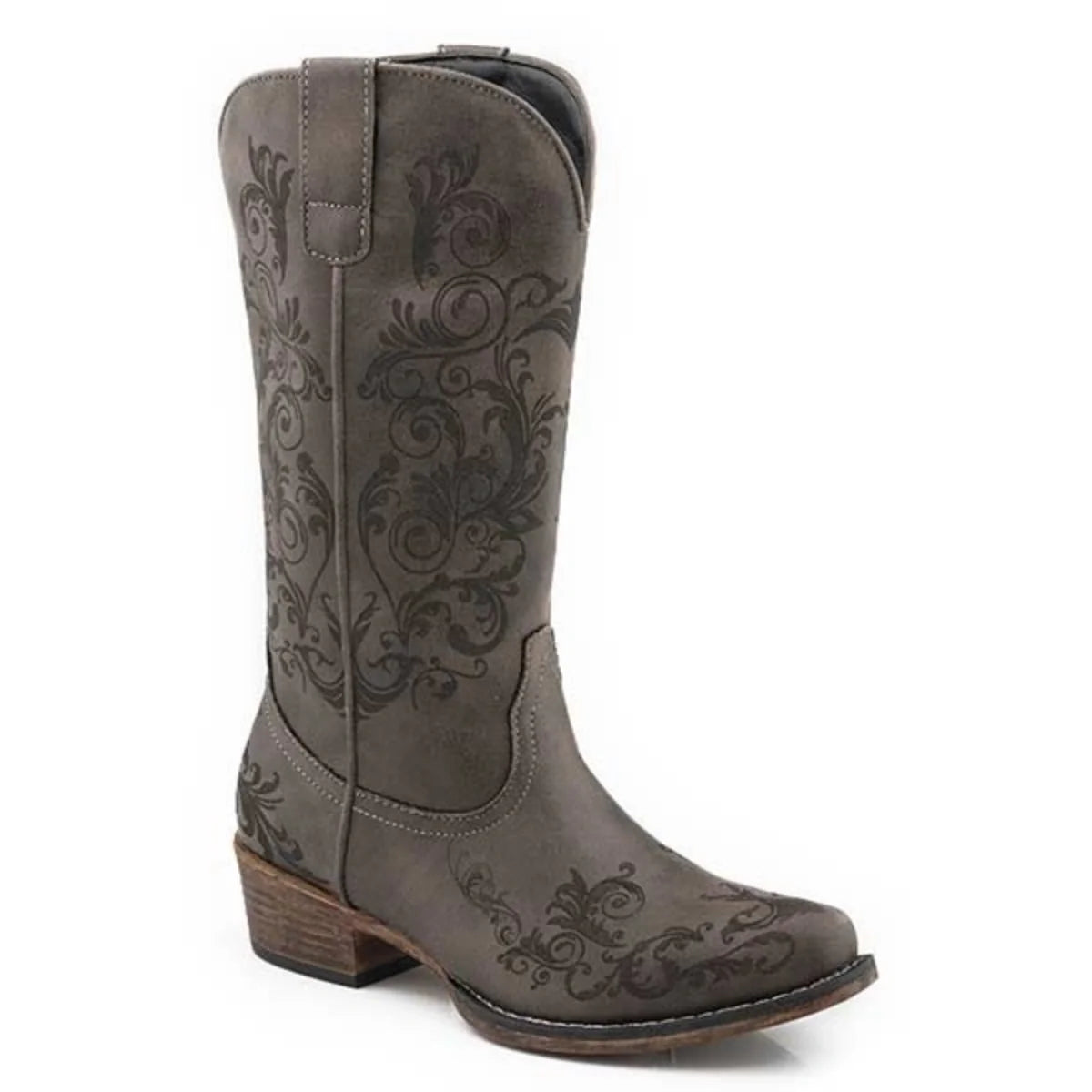 Tall Stuff Women's Black Cowgirl Boots by Roper