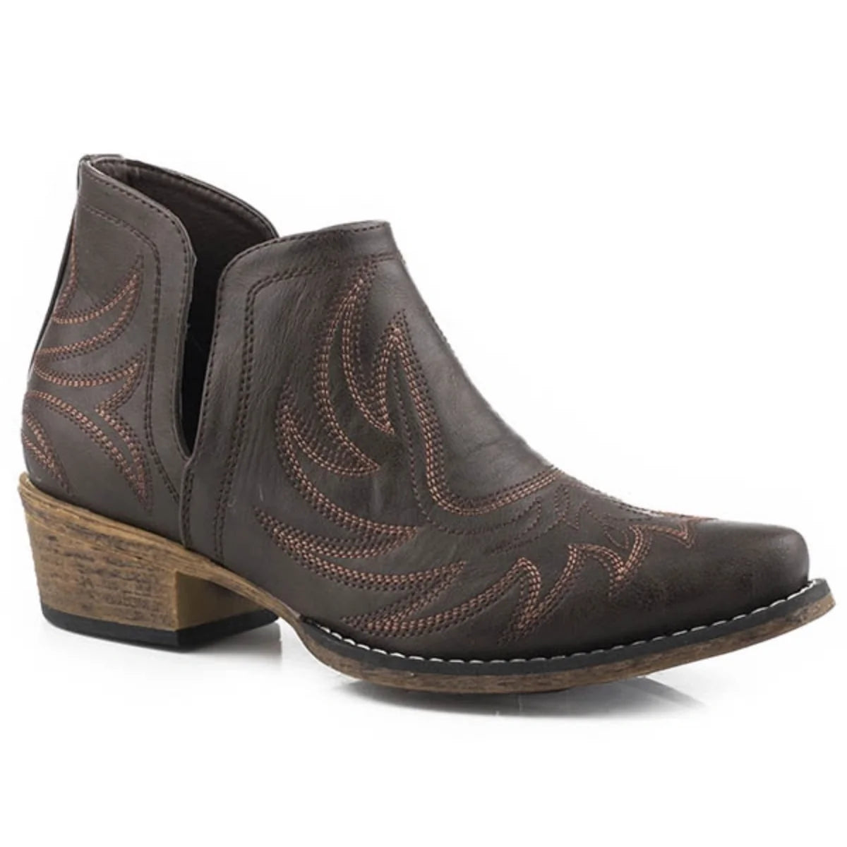 Ava Women's Dark Brown Cowgirl Boots by Roper