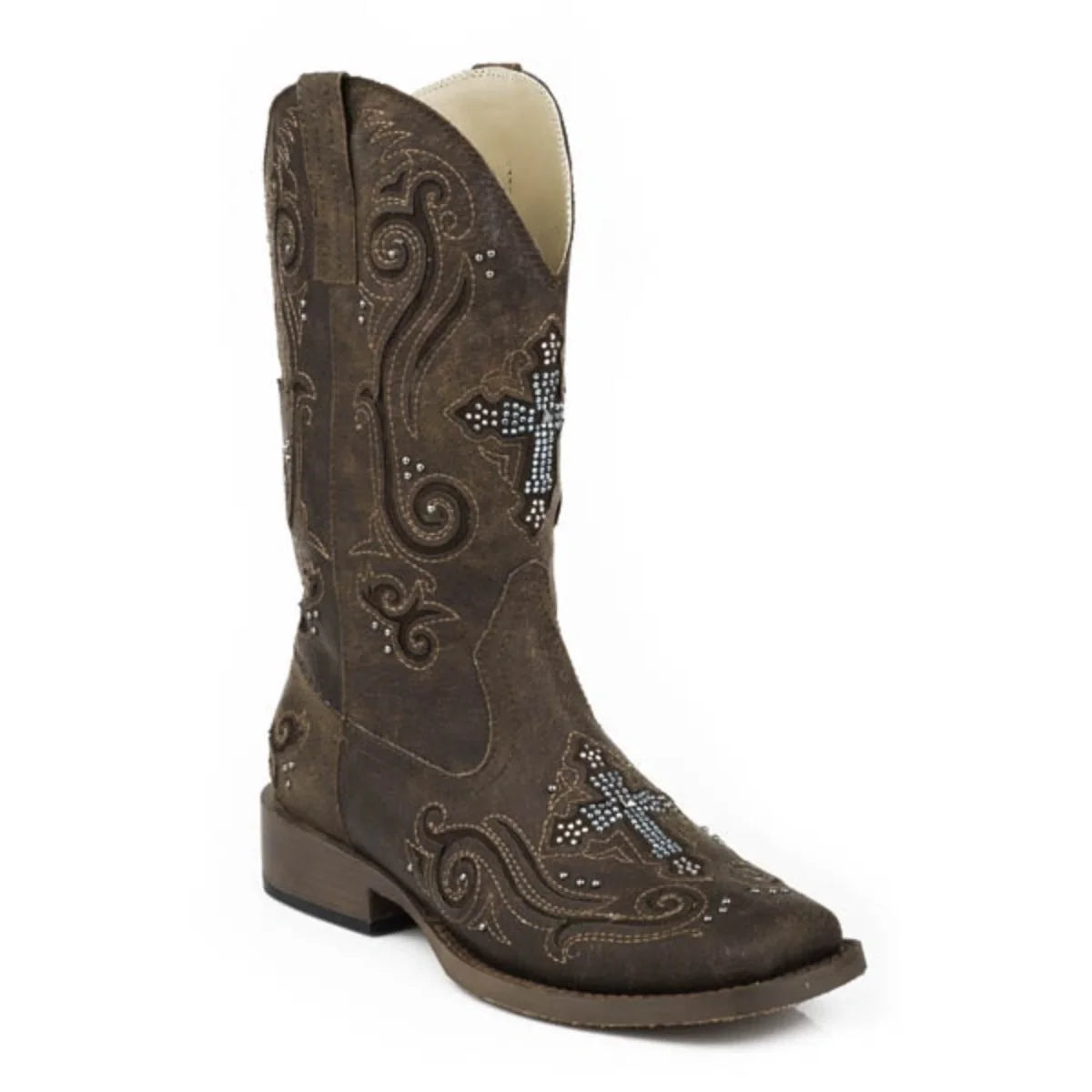 Faith Women's Brown Cowgirl Boots by Roper