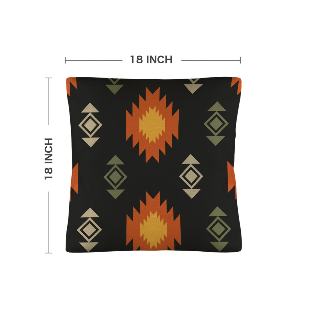 Black Aztec Pillow Case