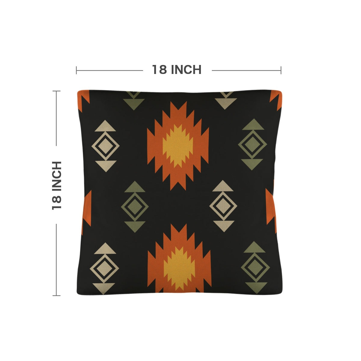 Black Aztec Pillow Case