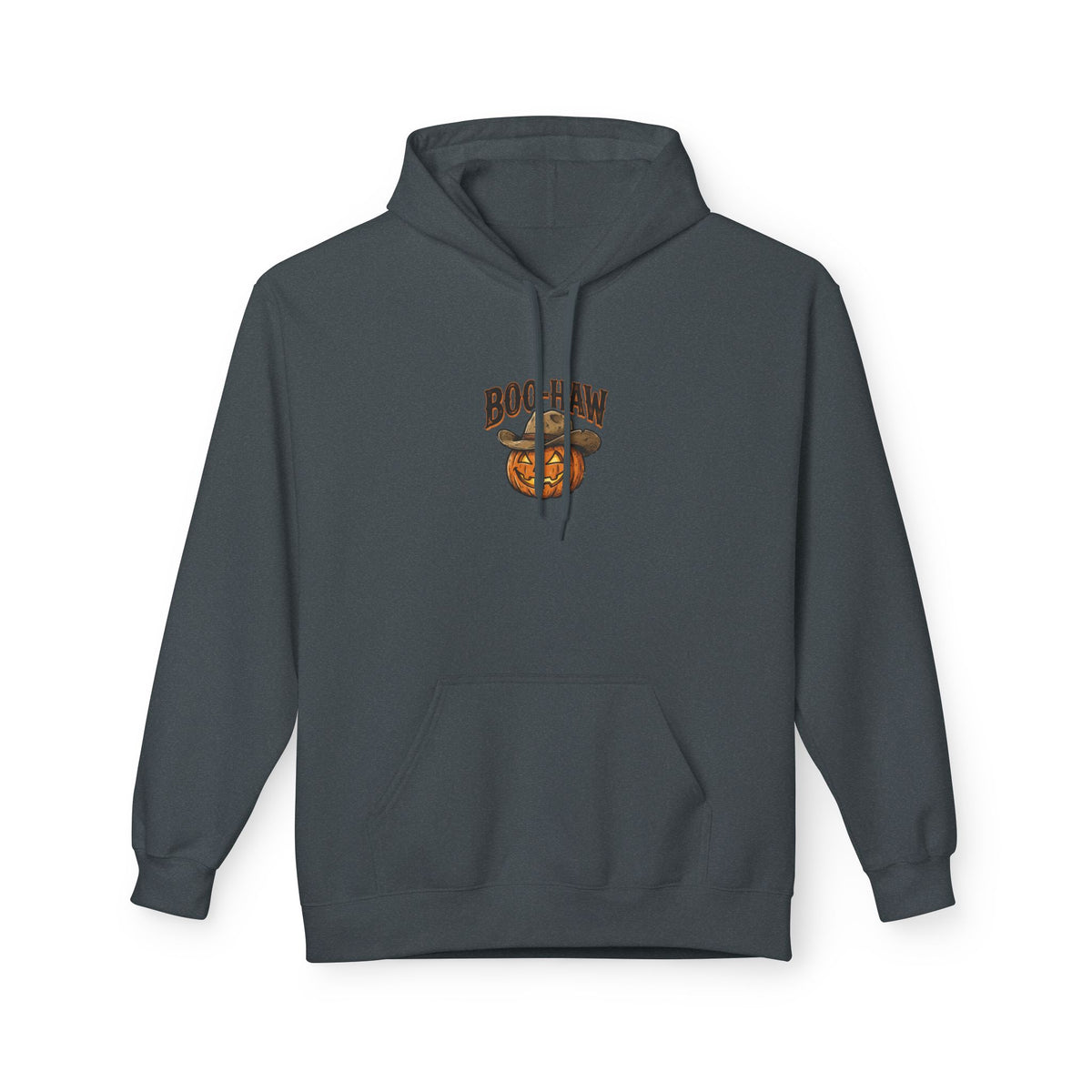 Boo-Haw Halloween Hoodie ~ Wildflowers & Moonshine — Cowgirl Scarecrow Pumpkin Fall Pullover