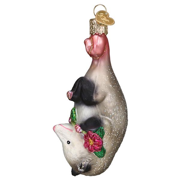 Blossom Opossum Ornament from Old World Christmas
