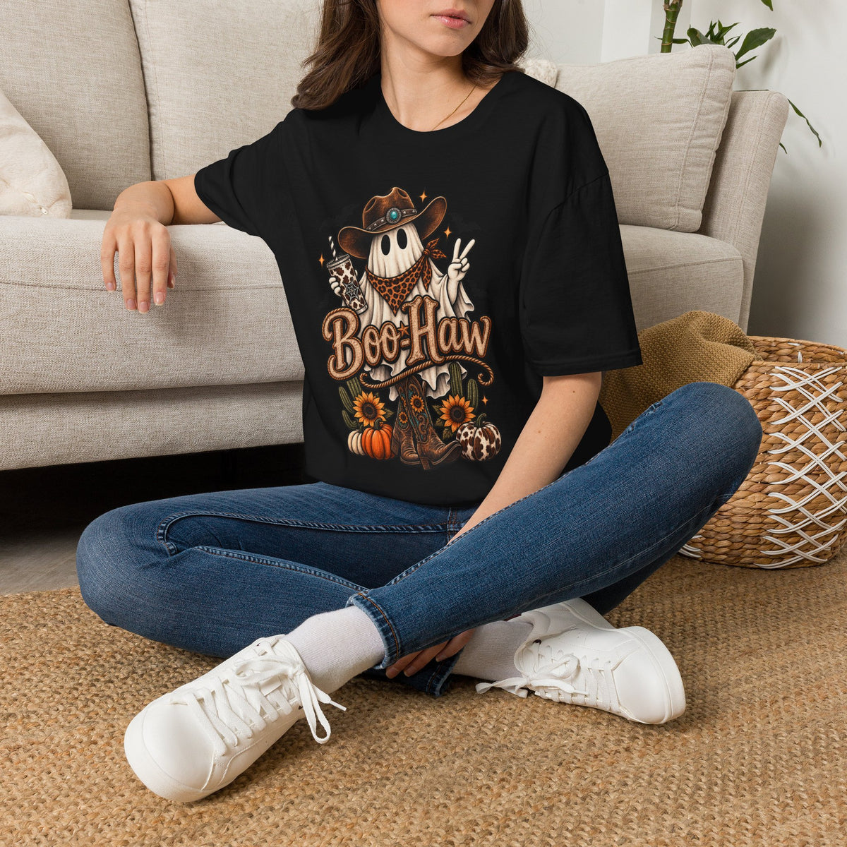 Boo-Haw Halloween Cowboy ~ Wildflowers & Moonshine Exclusive T-Shirt