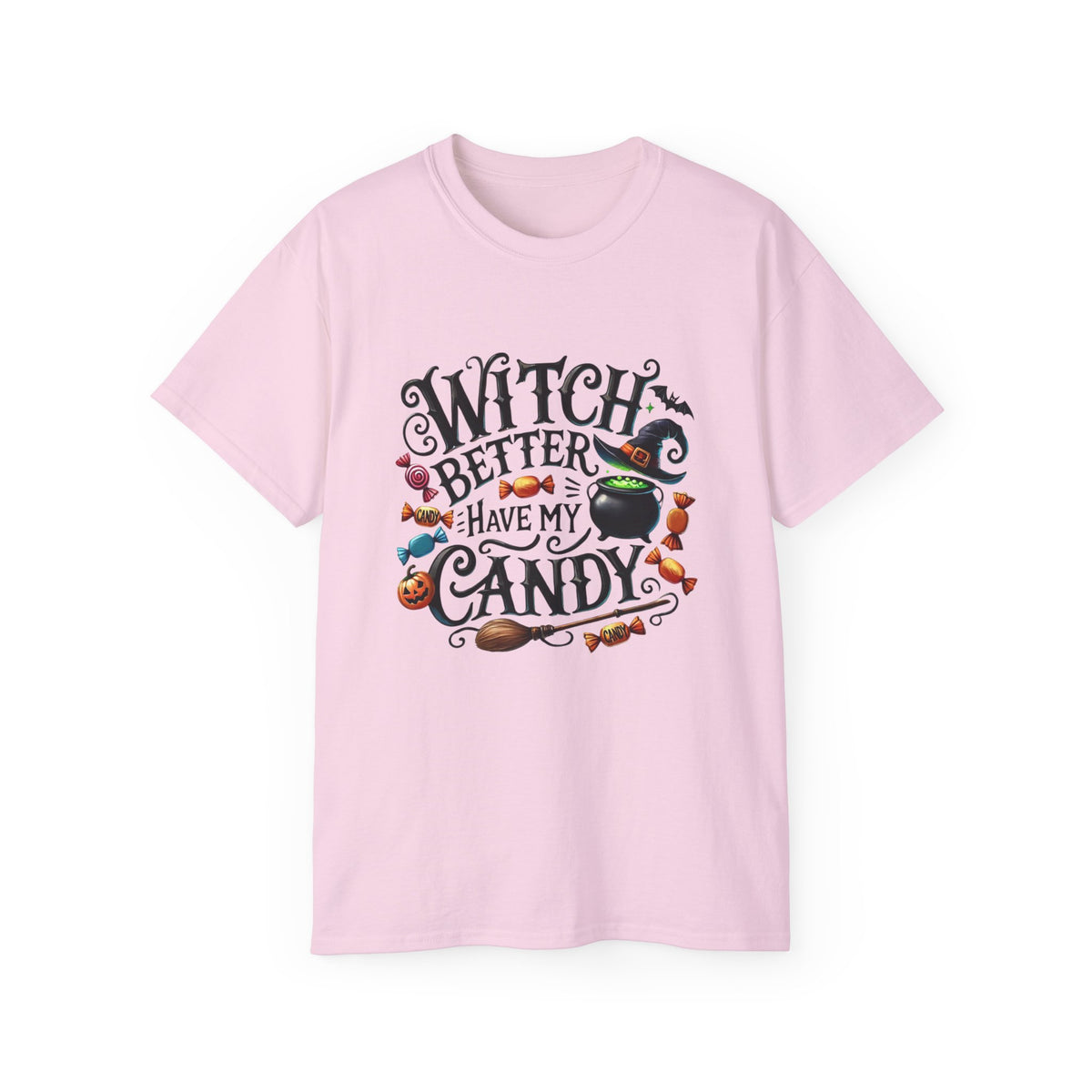 Witch Better Have My Candy Cauldron Graphic Tee-Wildflowers & Moonshine Exclusive