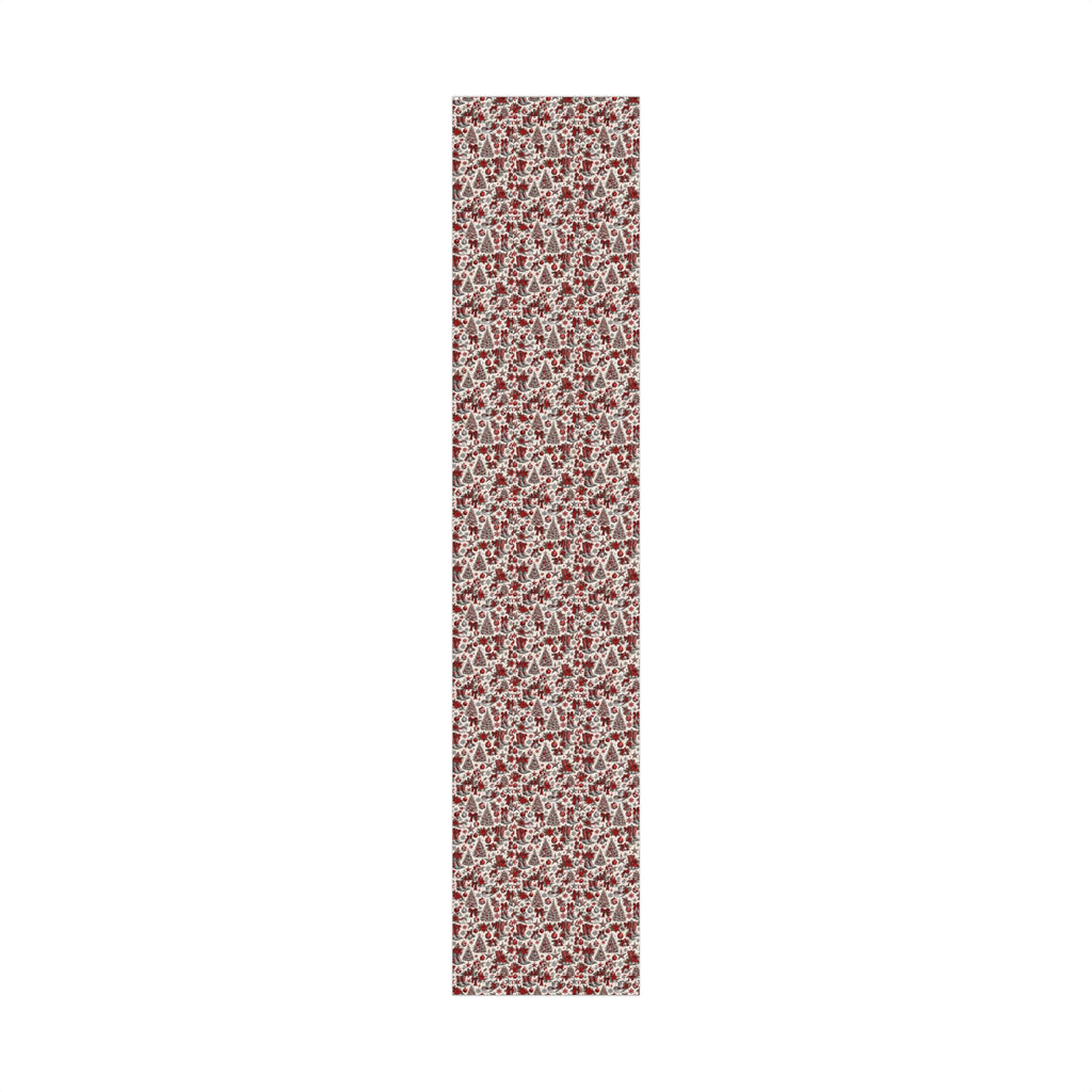 Red & Silver Cowboy Boots & Trees Christmas Wrapping Paper - Wildflowers & Moonshine Exclusive