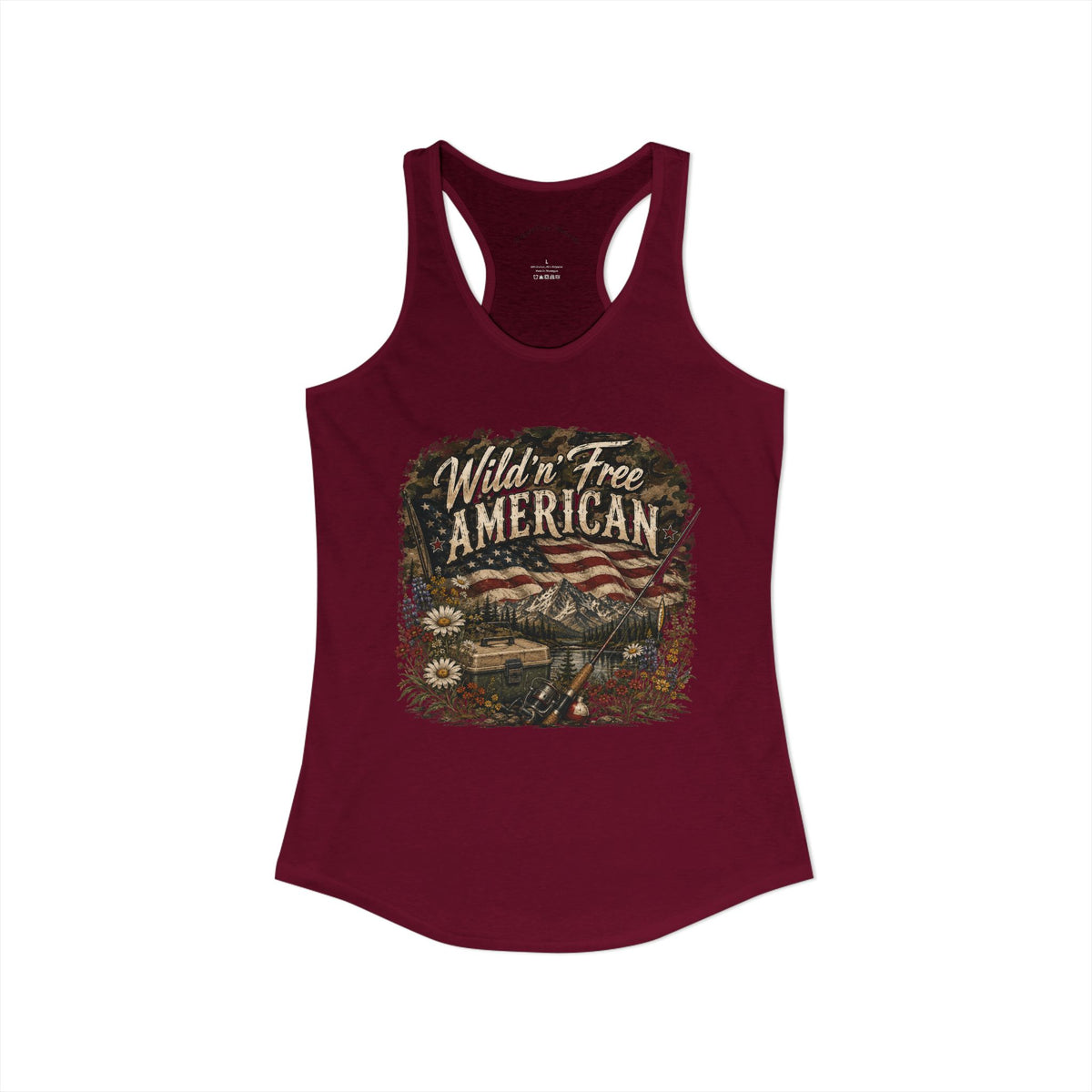 Wild'n'Free American Women's Tank Top - Wildflowers & Moonshine Exclusive