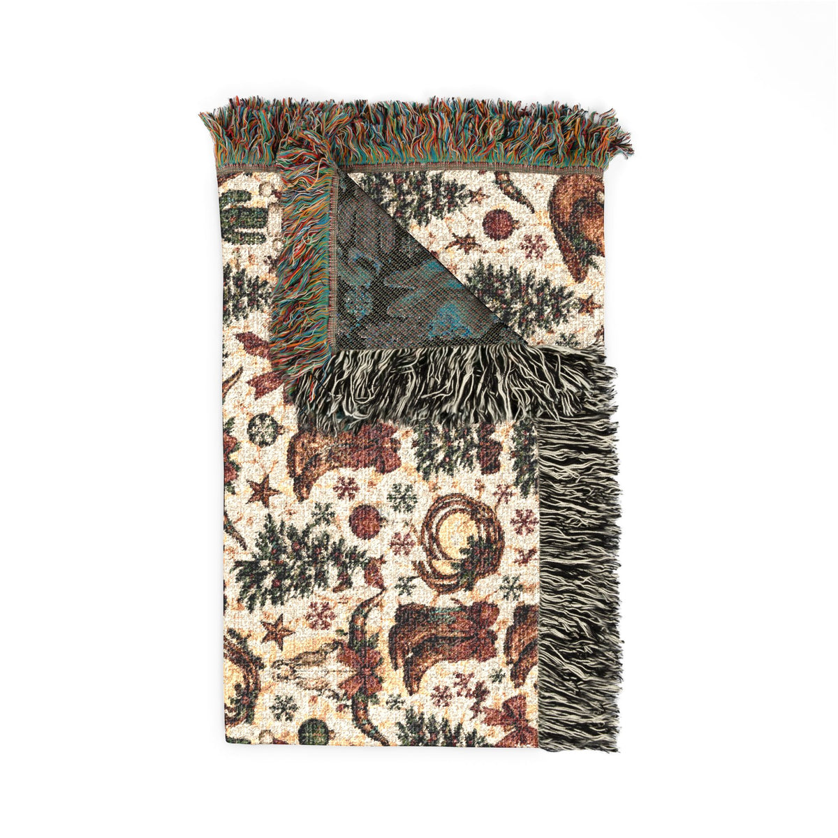 Cowboy Boots & Lassos Christmas Woven Blanket - Wildflowers & Moonshine Exclusive