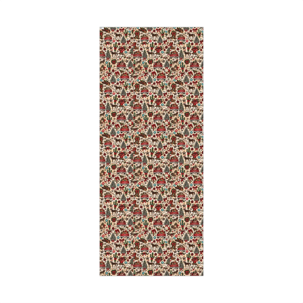 Pick-up Trucks & Horses Christmas Wrapping Paper - Wildflowers & Moonshine Exclusive