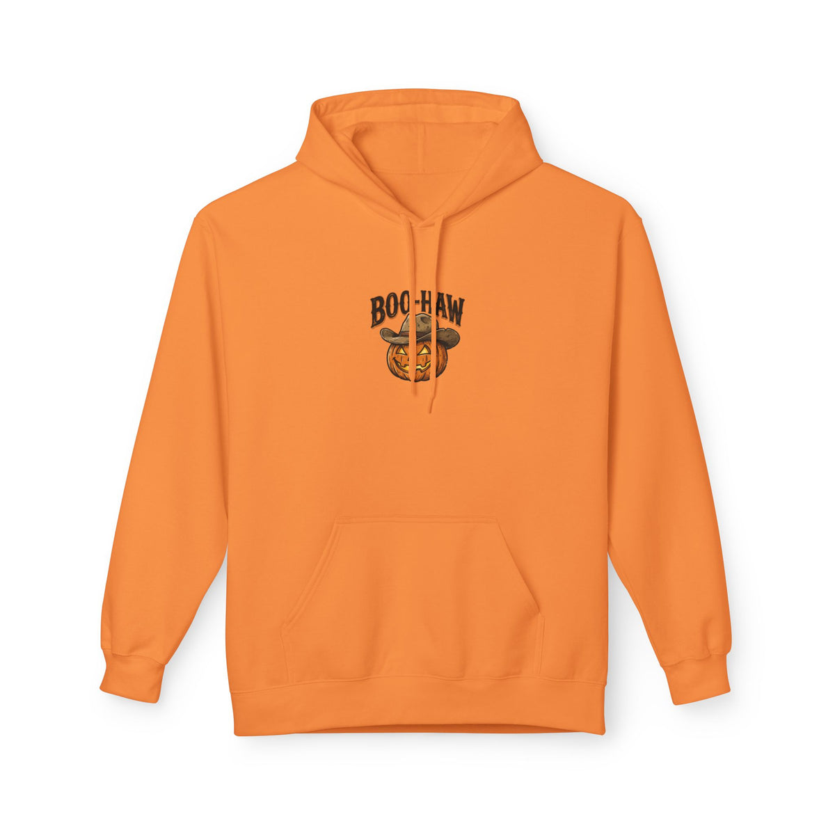 Boo-Haw Halloween Hoodie ~ Wildflowers & Moonshine — Cowgirl Scarecrow Pumpkin Fall Pullover