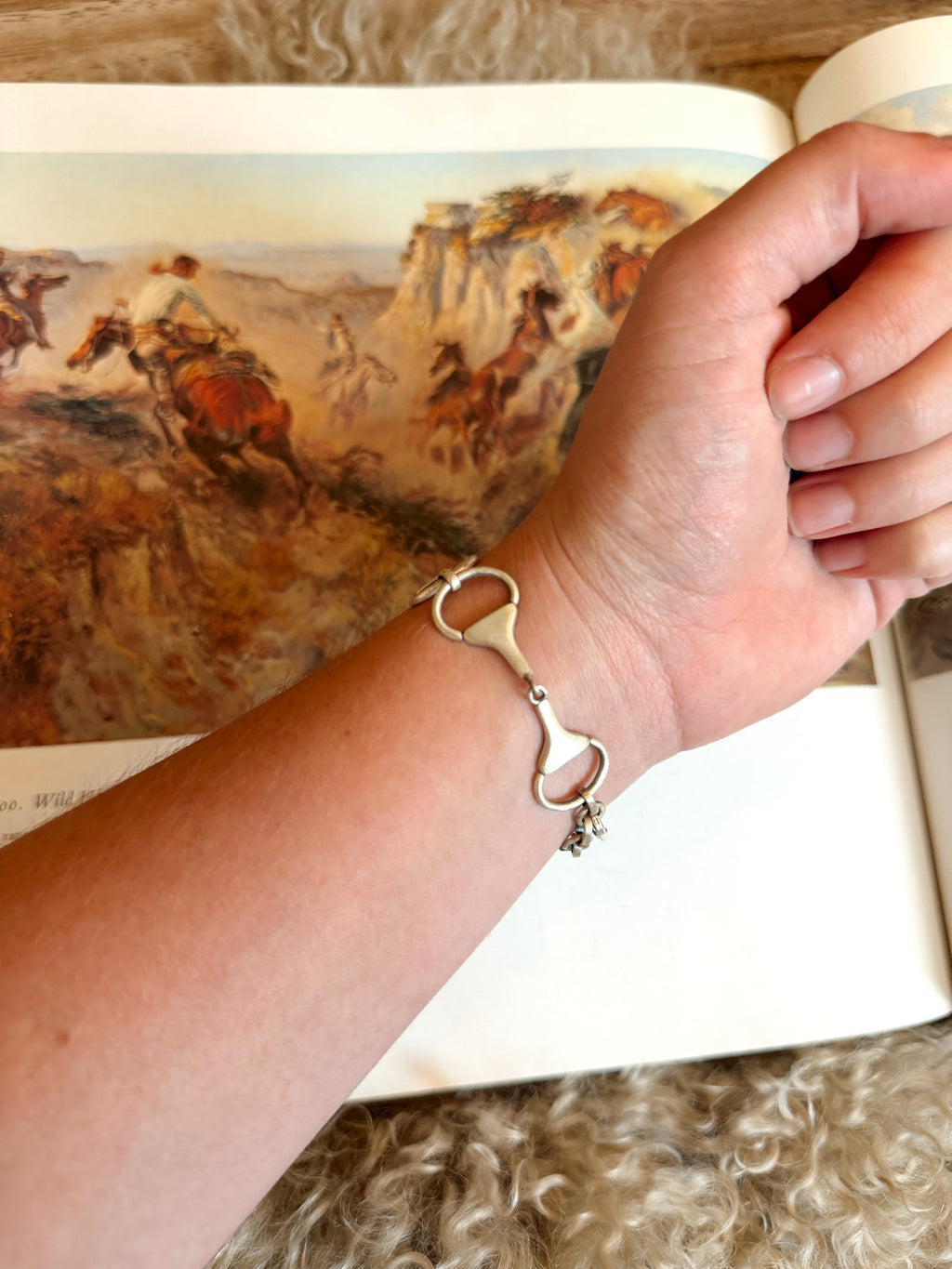Sterling Silver Equestrian Snaffle Bit Snap Bracelets