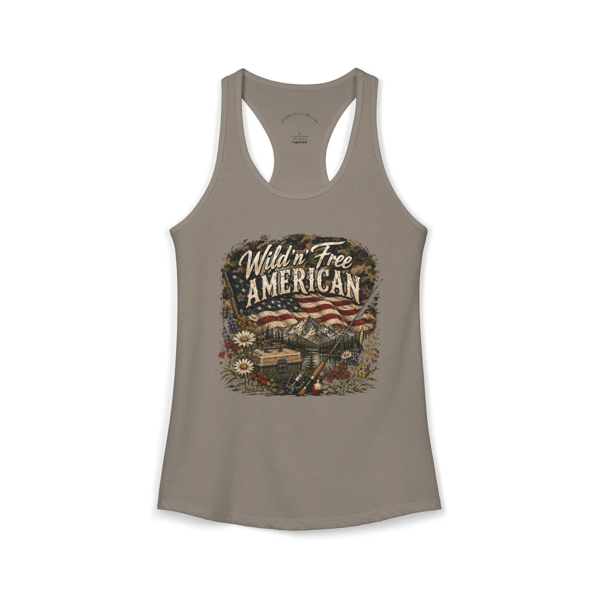 Wild'n'Free American Women's Tank Top - Wildflowers & Moonshine Exclusive
