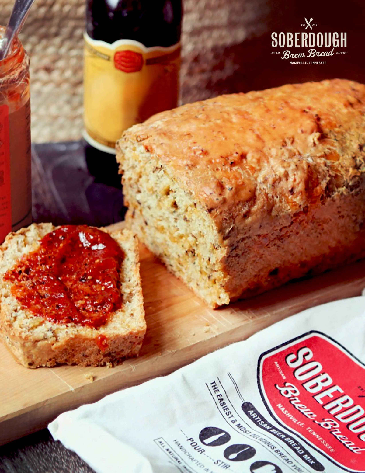Hatch Green Chile Cheddar Texas Beer Bread