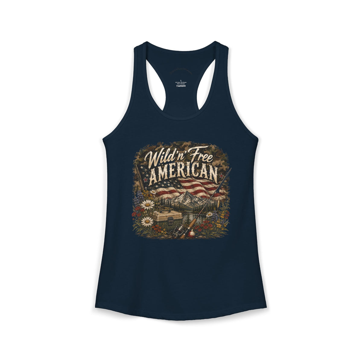 Wild'n'Free American Women's Tank Top - Wildflowers & Moonshine Exclusive