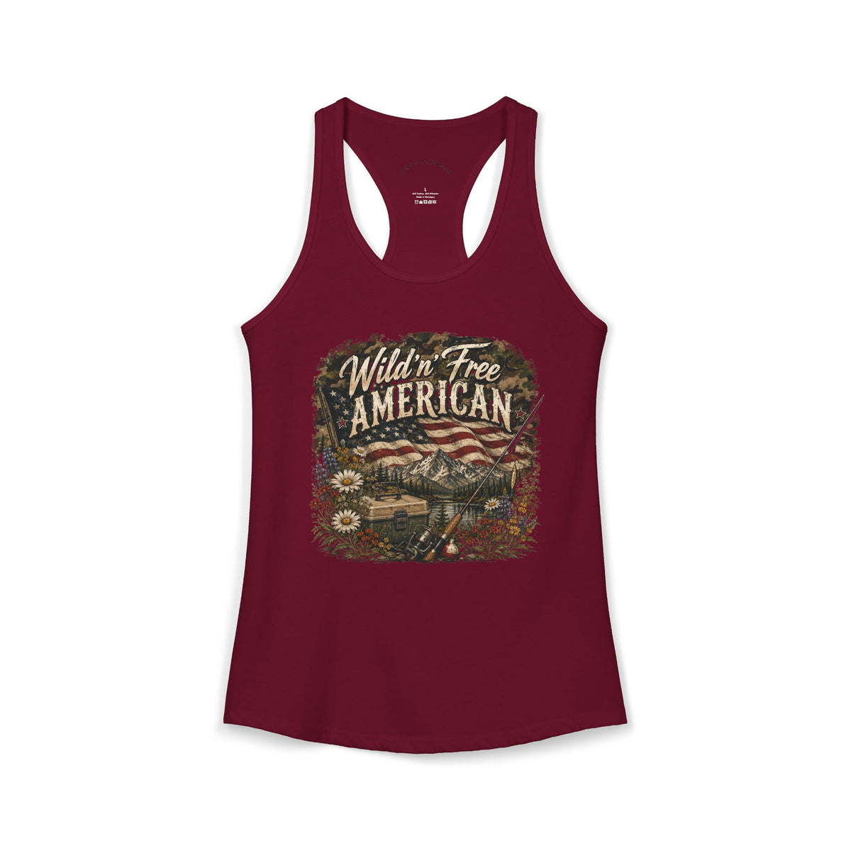 Wild'n'Free American Women's Tank Top - Wildflowers & Moonshine Exclusive