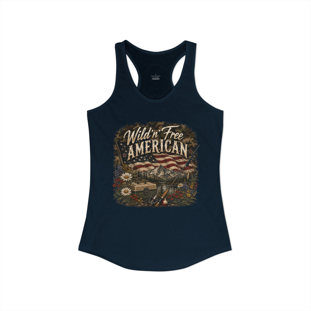 Wild'n'Free American Women's Tank Top - Wildflowers & Moonshine Exclusive
