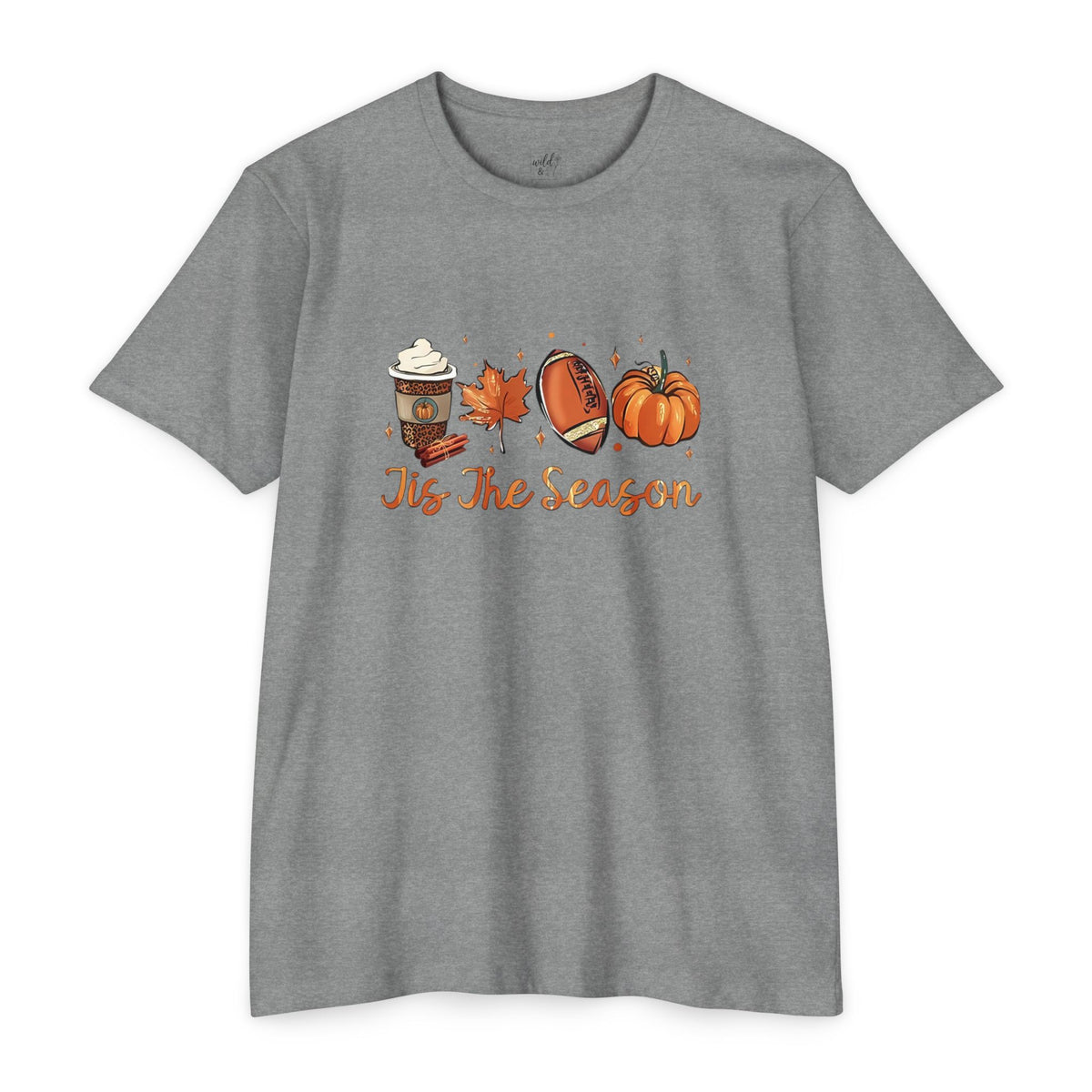 Tis The Season Pumpkin Football Tee- Wildflowers & Moonshine Exclusive