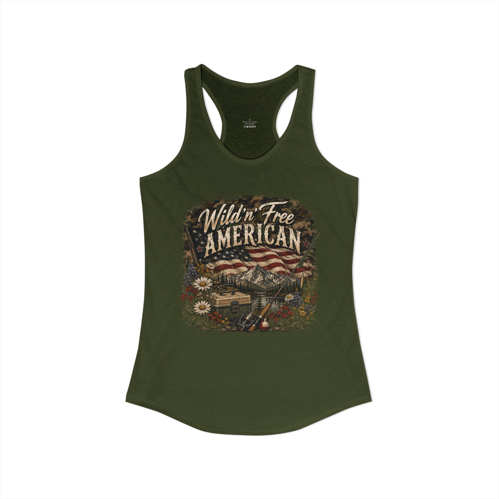Wild'n'Free American Women's Tank Top - Wildflowers & Moonshine Exclusive