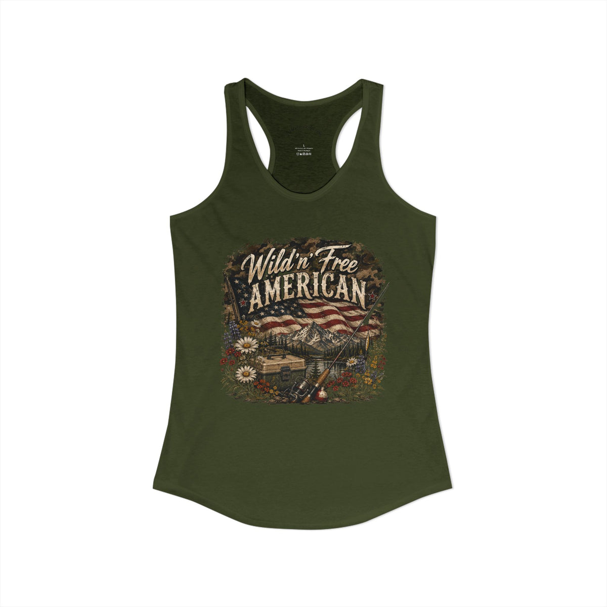 Wild'n'Free American Women's Tank Top - Wildflowers & Moonshine Exclusive