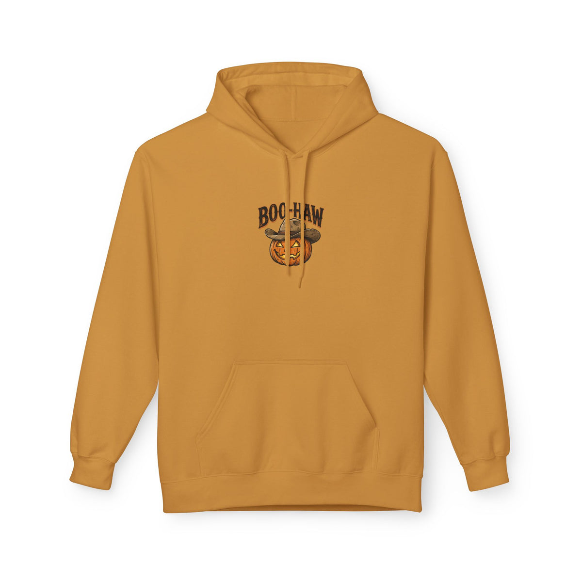 Boo-Haw Halloween Hoodie ~ Wildflowers & Moonshine — Cowgirl Scarecrow Pumpkin Fall Pullover