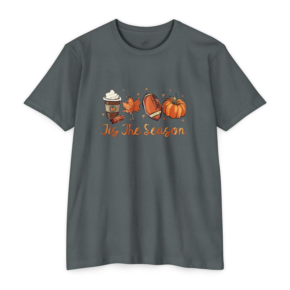 Tis The Season Pumpkin Football Tee- Wildflowers & Moonshine Exclusive