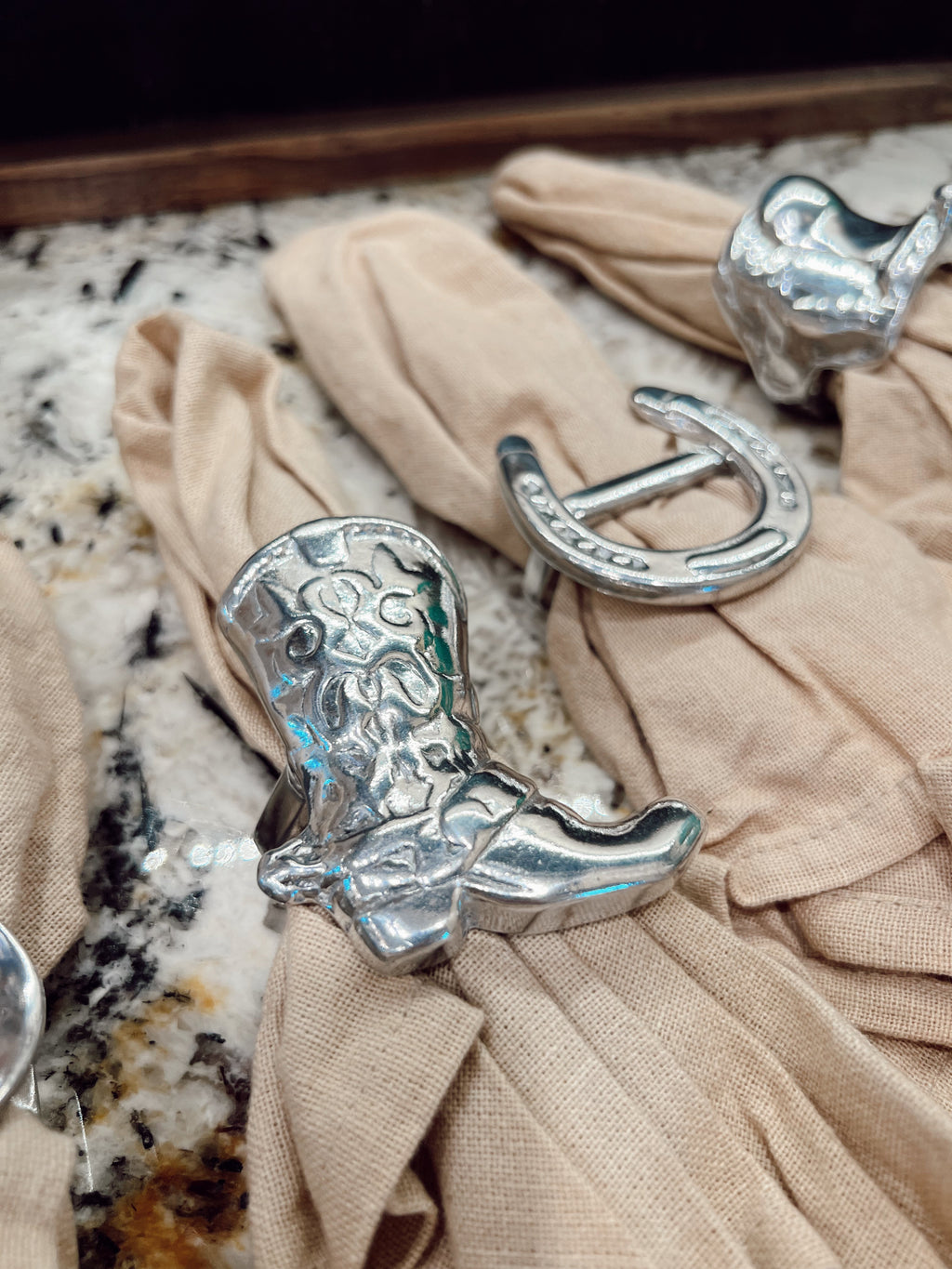 Western Napkin Ring Set