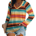 Long Sleeve Southwestern Serape Top