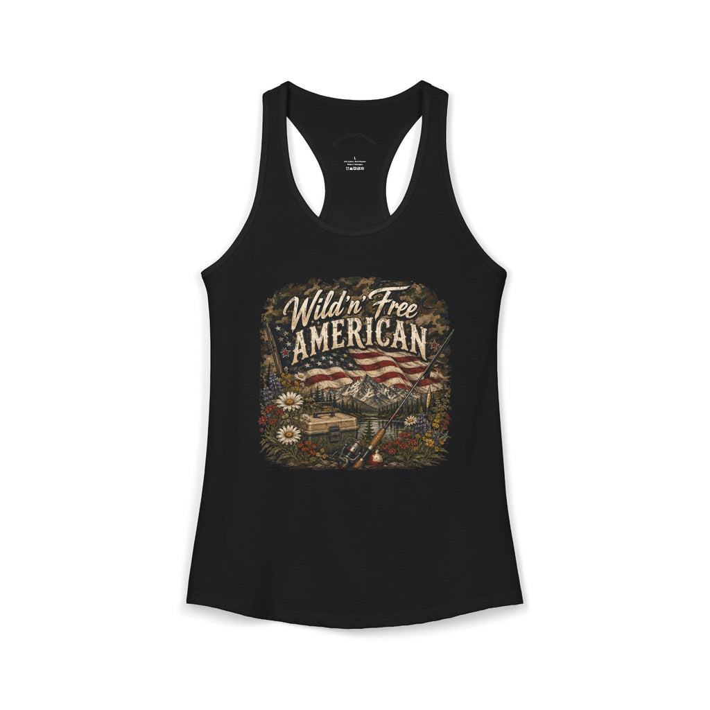 Wild'n'Free American Women's Tank Top - Wildflowers & Moonshine Exclusive