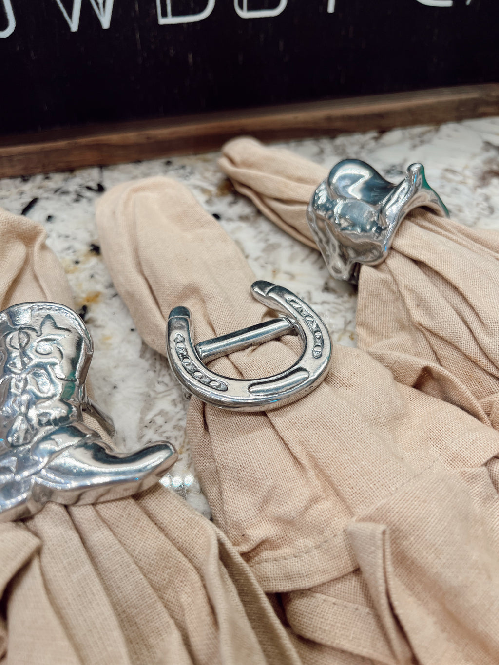 Western Napkin Ring Set