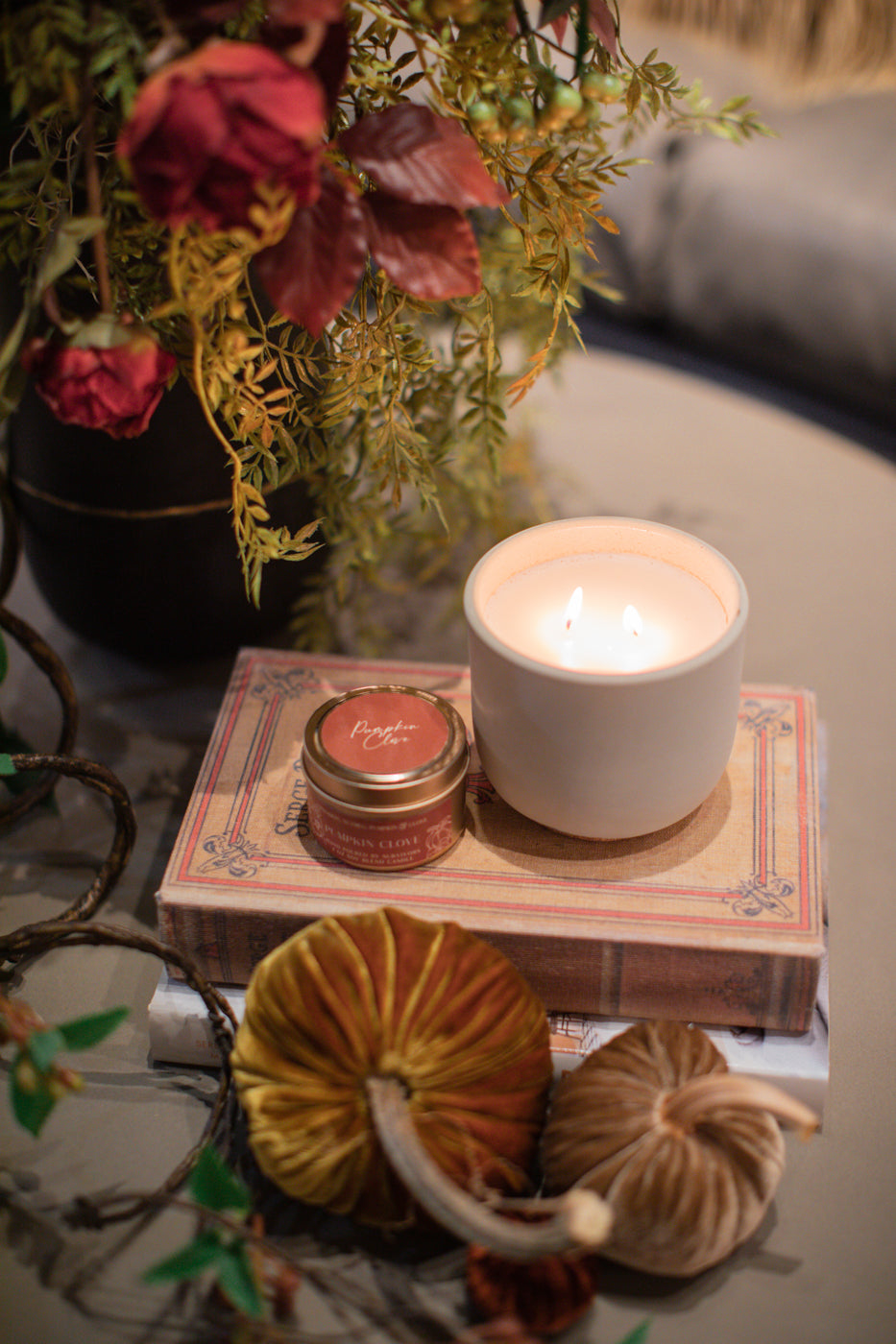 Pumpkin Clove Tin Candle 4 oz