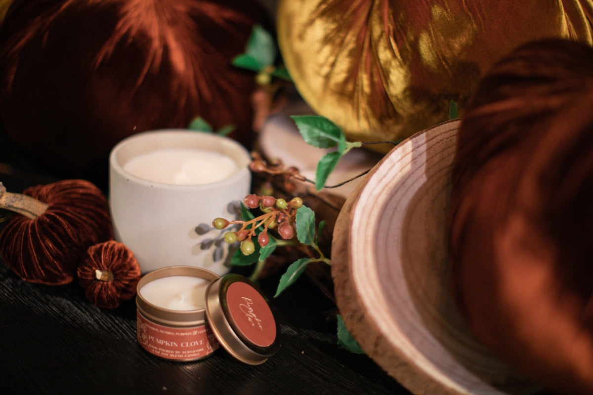 Pumpkin Clove Tin Candle 4 oz