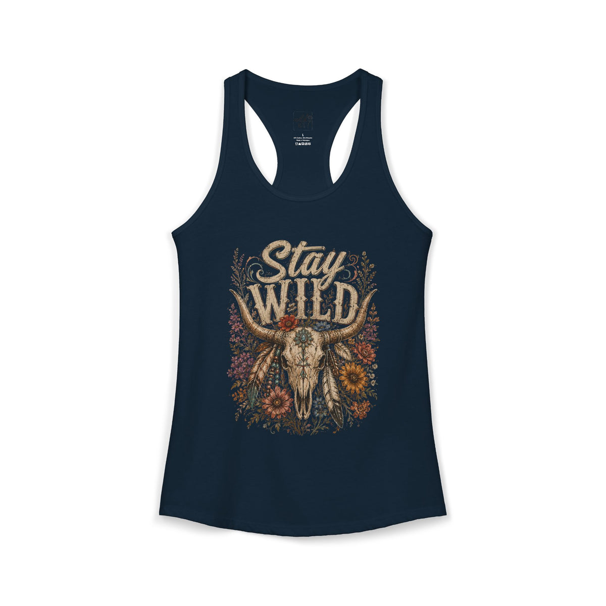 Stay Wild ~ Wildflowers & Moonshine Exclusive Women's Ideal Racerback Tank