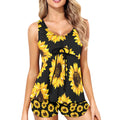 Sunflowers Tankini & Boy Shorts Swim Set by Baha Ranch