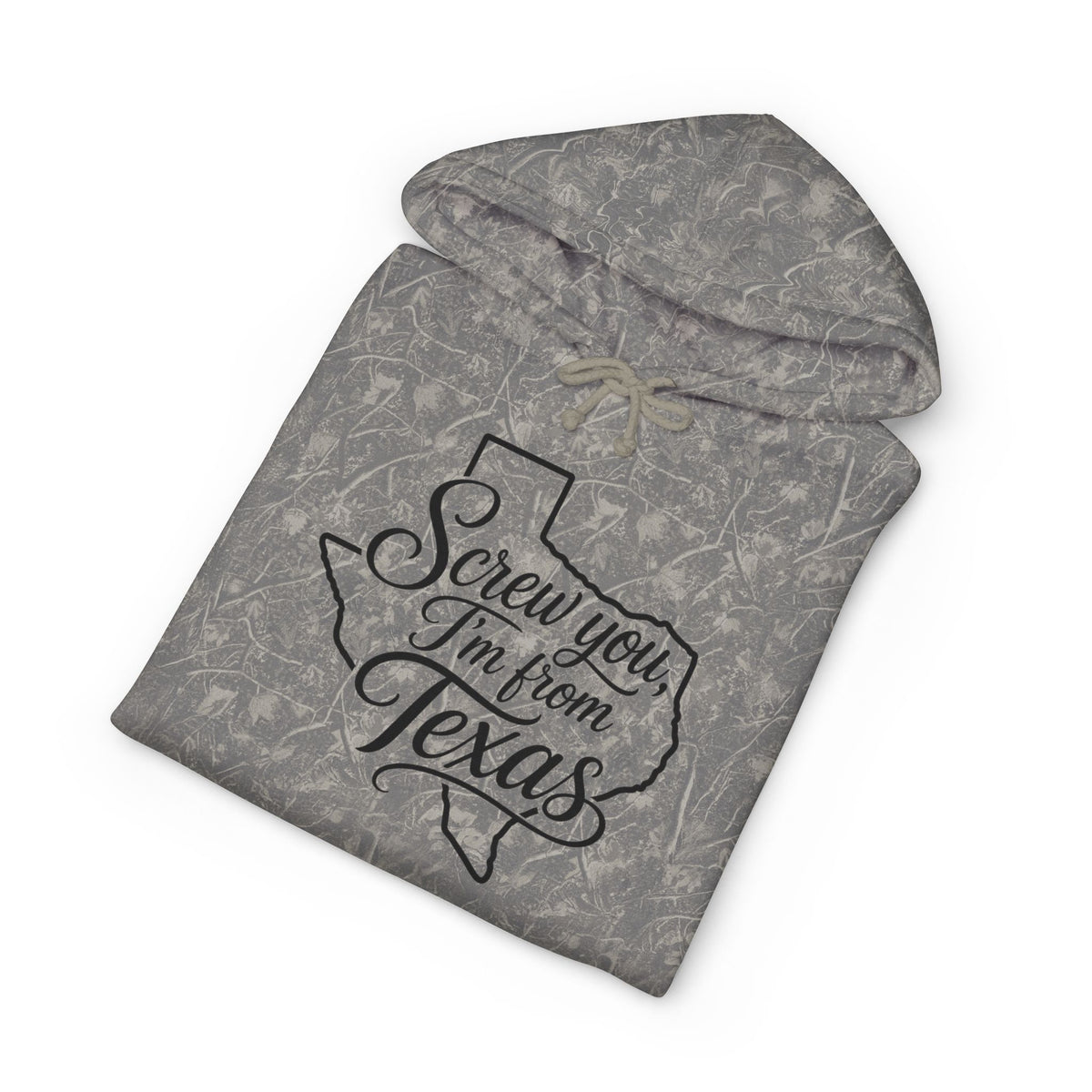 "Screw You, I'm From Texas" Distressed Camo Hoodie - Wildflowers & Moonshine Exclusive