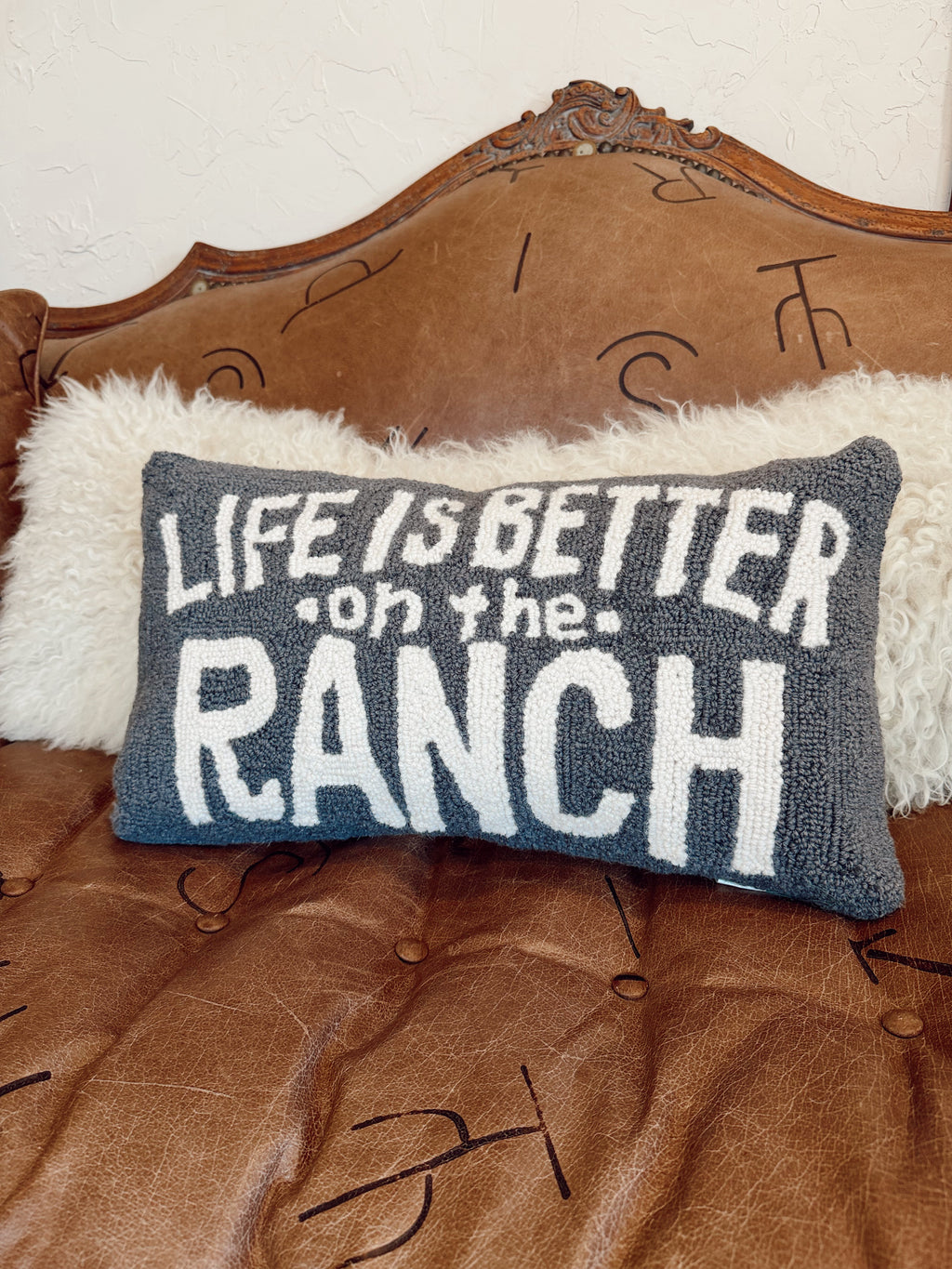 Life is Better on the Ranch Hook Pillow