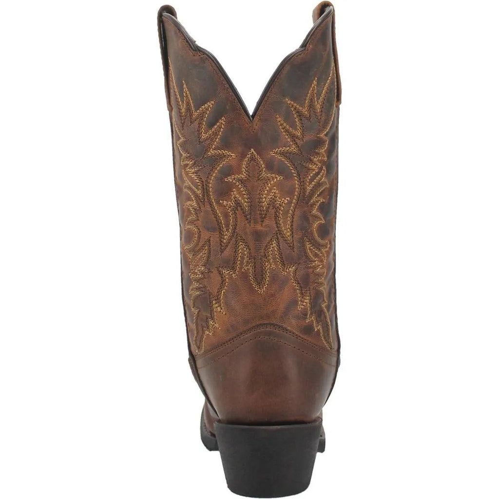 Malinda Women's Brown Leather Cowgirl Boots by Laredo