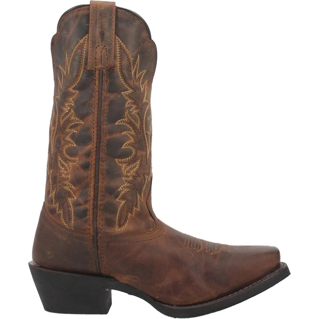 Malinda Women's Brown Leather Cowgirl Boots by Laredo