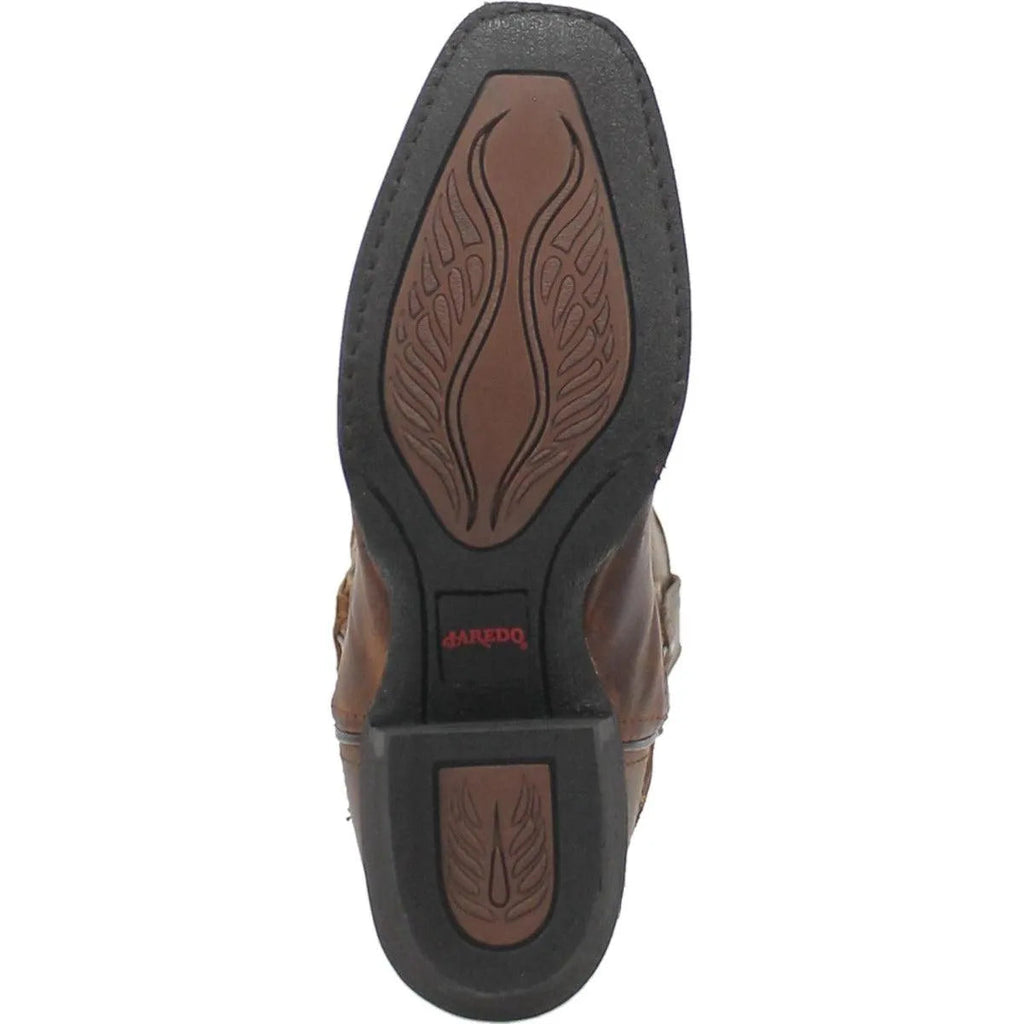 Malinda Women's Brown Leather Cowgirl Boots by Laredo