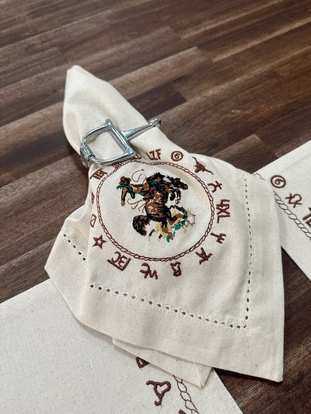 Horse Bit Napkin Ring Set