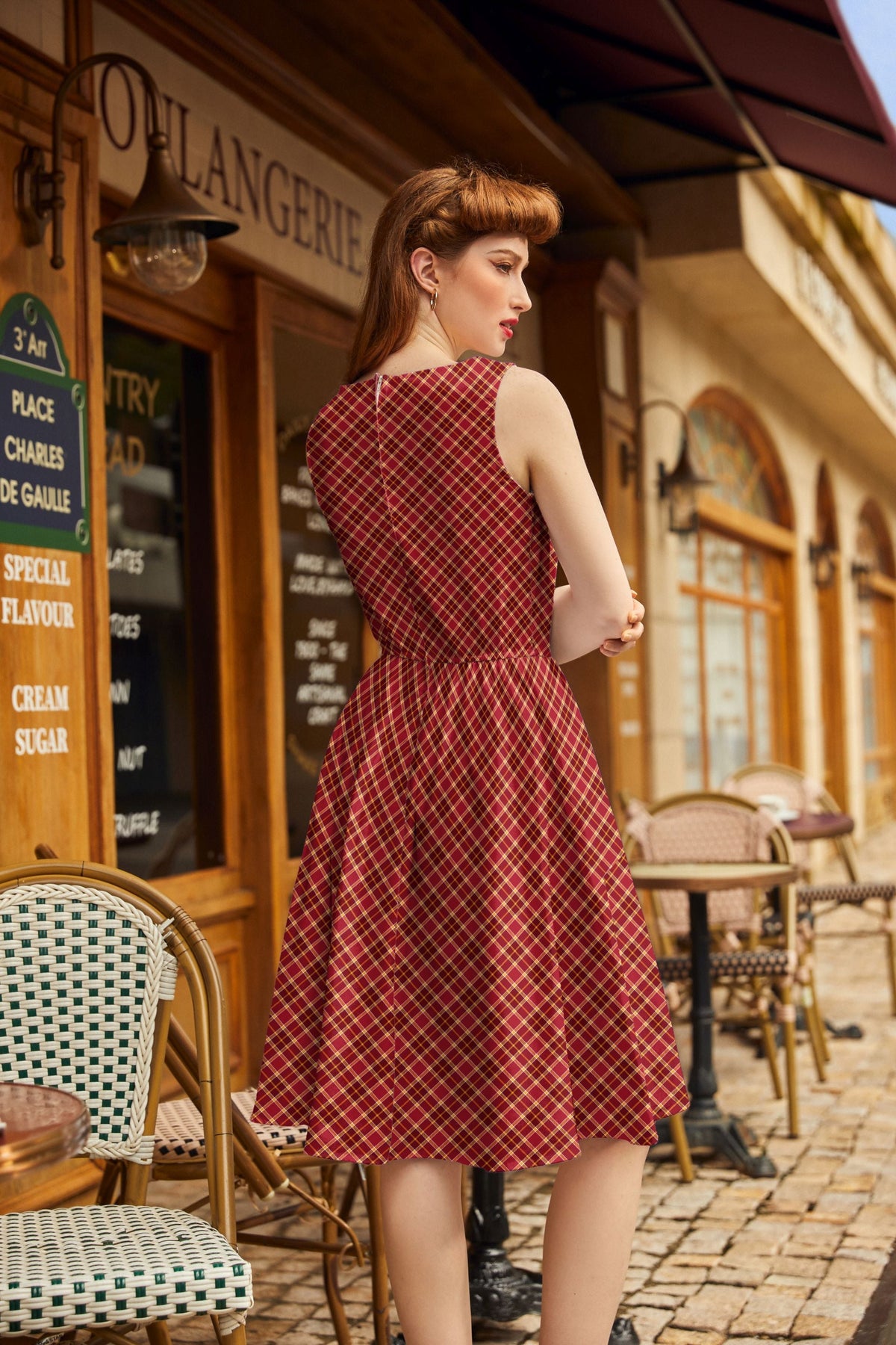 Vintage Plaid Dress