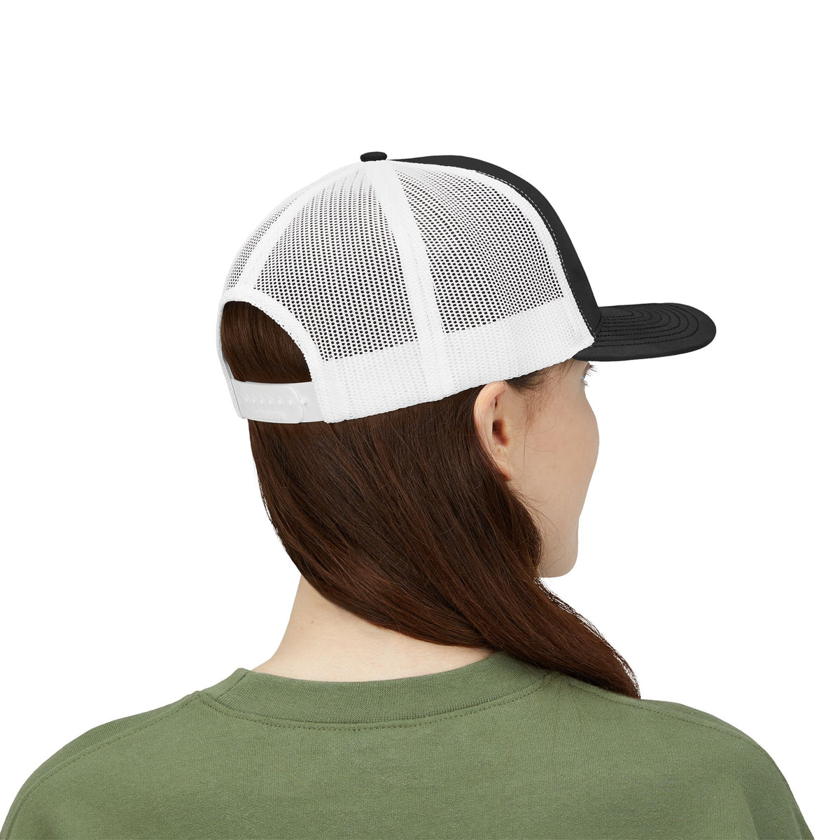 A Lil' Trashy on the Side- Rhinestone Mesh Snapback Hat