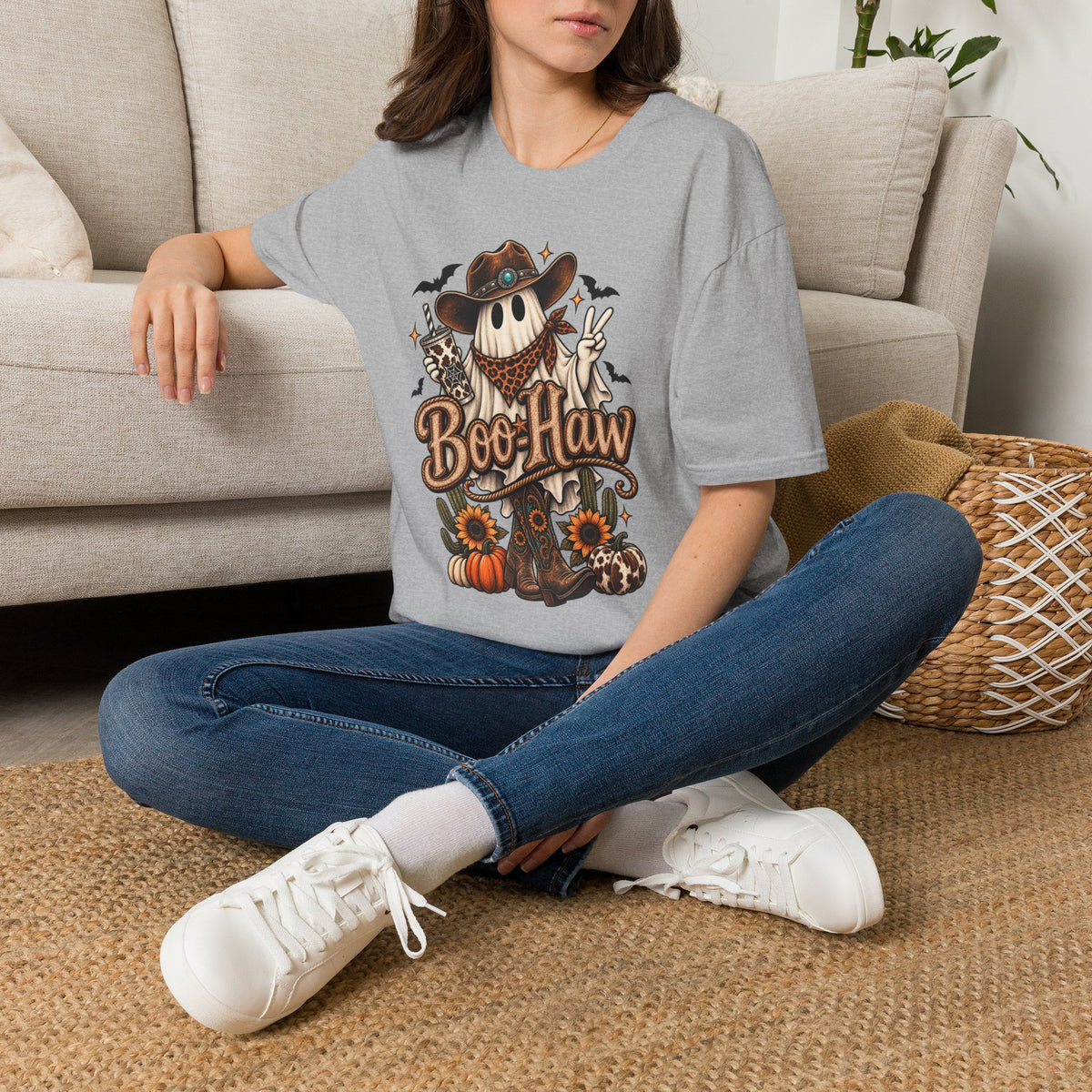 Boo-Haw Halloween Cowboy ~ Wildflowers & Moonshine Exclusive T-Shirt