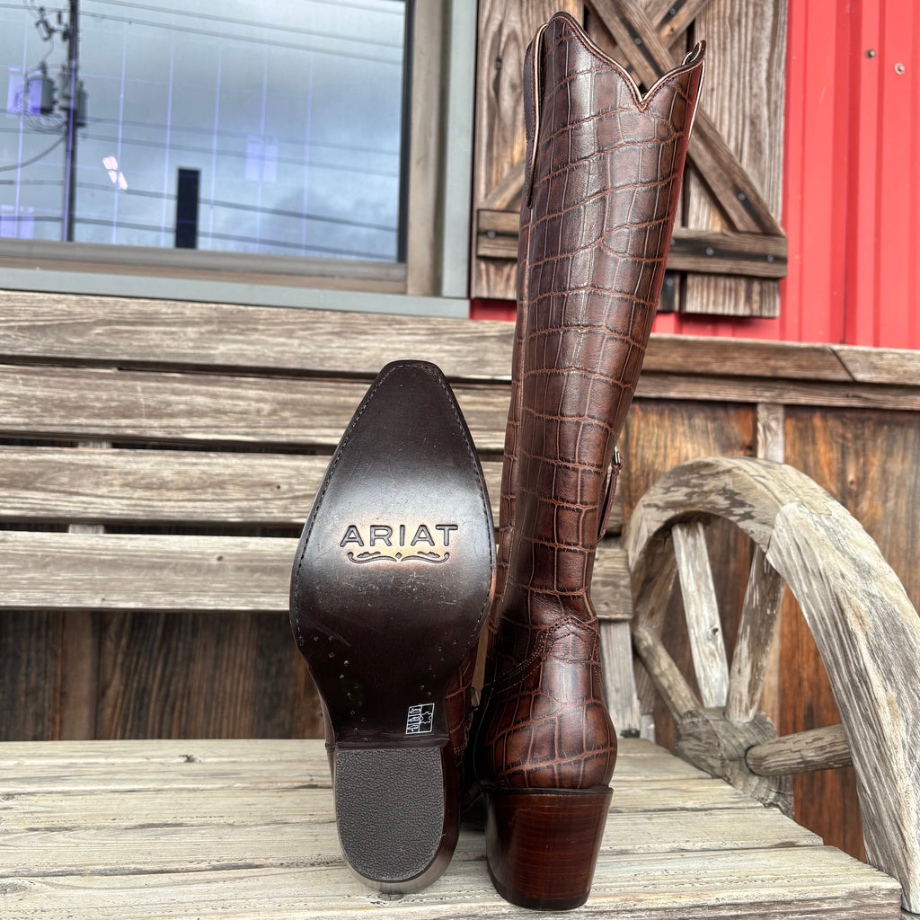 Espresso Croc Casanova Women's Boots by Ariat
