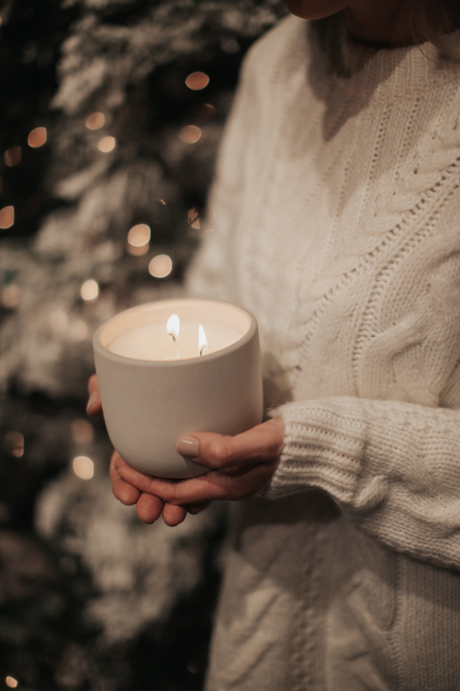 Evergreen Cement Candle 22 oz