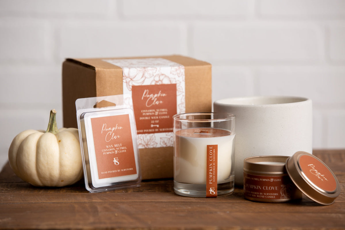 Pumpkin Clove Cement Candle 22 oz